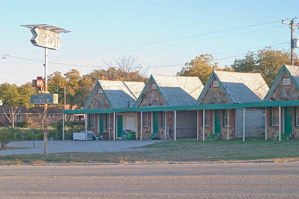 Roadside Motor Court Motel stock photo