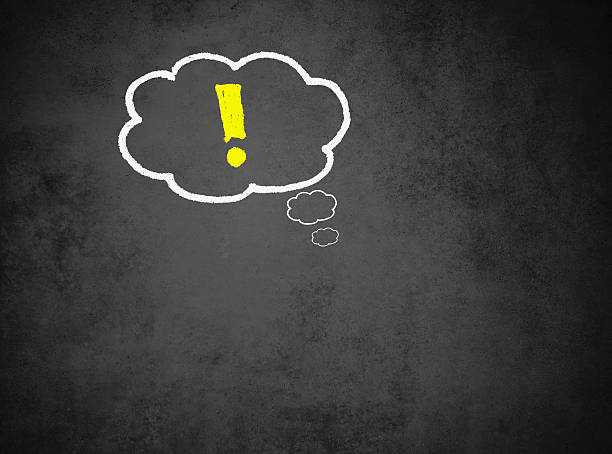 istock Call sign painted in thought bubble on information board 477057764