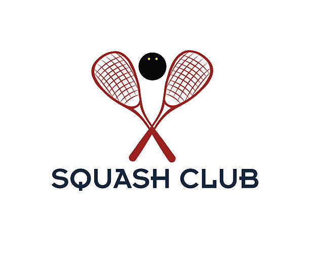 ilustrações, clipart, desenhos animados e ícones de squash club ilustração - squash racket