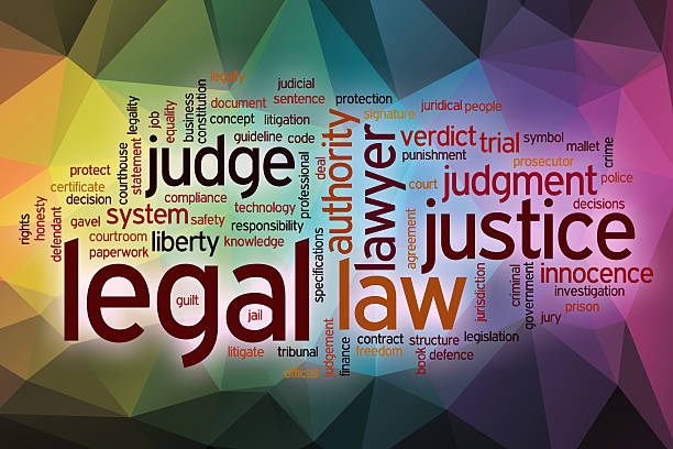 istock Legal word cloud with abstract background 477058304