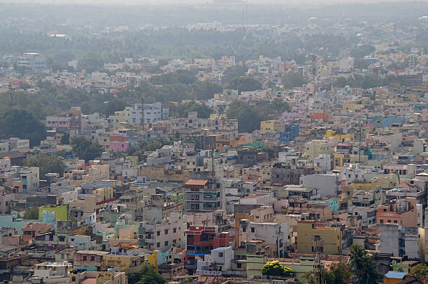 istock India, Trichy, city roofs 477058346