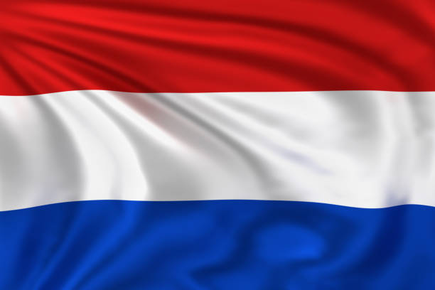 niederländische flagge - netherlands stock-fotos und bilder