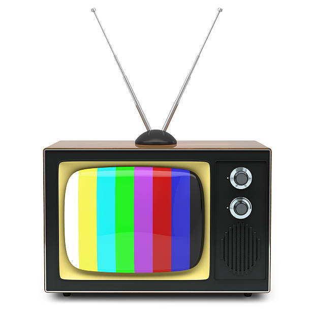 istock Retro TV isolated on white background 477065209