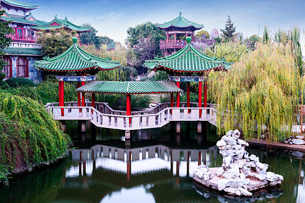 alte chinesische architektur - ming china forbidden city emperor stock-fotos und bilder