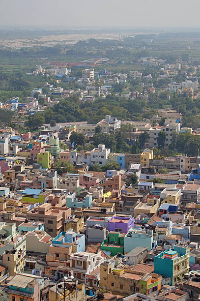 istock India, Trichy, city roofs 477068546