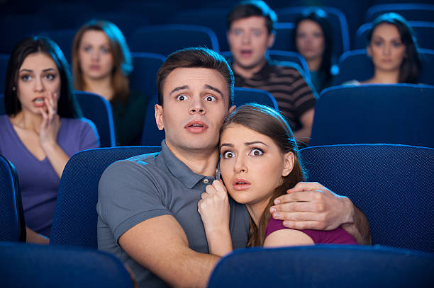 istock Watching horror movie. 477073739
