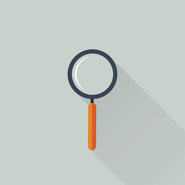 увеличительное стекло - seo design search engine magnifying glass stock illustrations