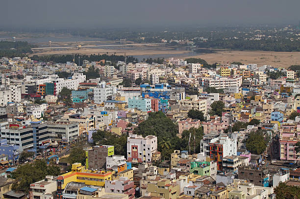 istock India, Trichy, city roofs 477074742
