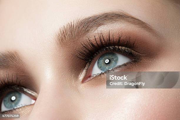 Eye Makeup Stock Photo - Download Image Now - Eyelash, Eye, Women
