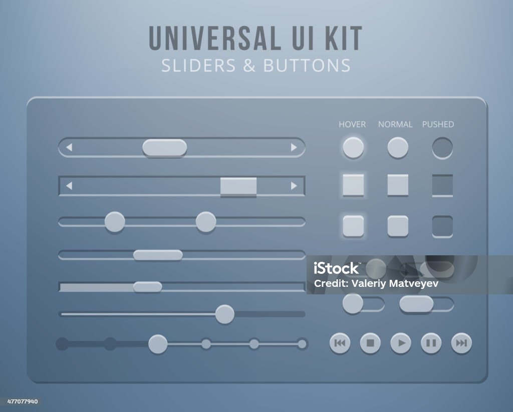 User Interface Elements With Transparency Stock Illustration - Download ...