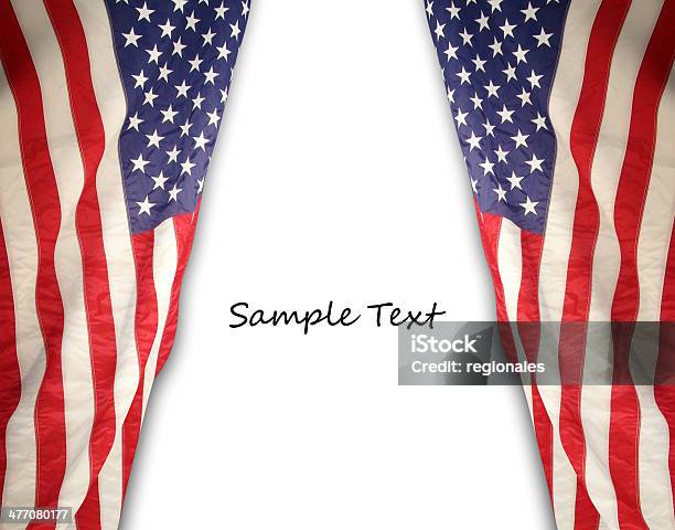 Американский Флаг — стоковые фотографии и другие картинки Американская культура - Американская культура, Горизонтальный, Государственная граница США