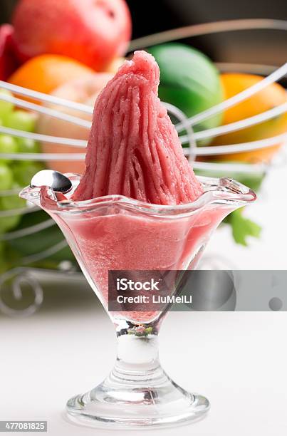 Watermelon Ice Stock Photo - Download Image Now - Crushed Ice, Red, Close-up