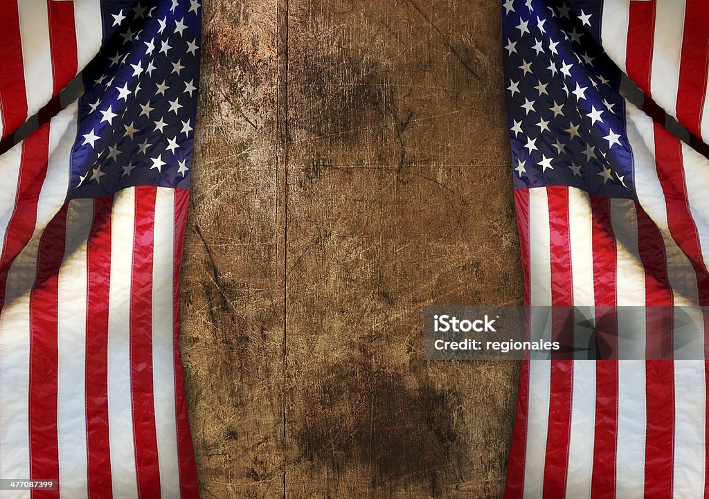 Американский флаг - Стоковые фото Горизонтальный роялти-фри