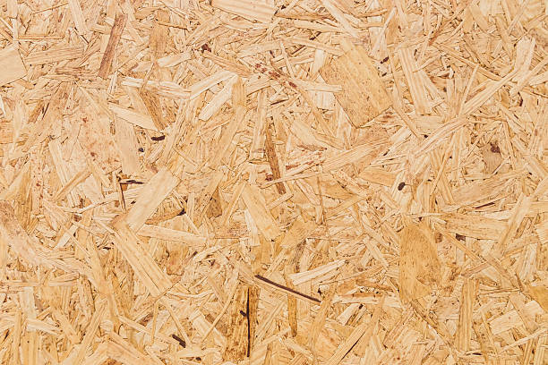 OSB panel texture close-up oriented strand board pressboard stock pictures, royalty-free photos & images