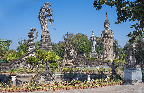Sala Kaeo Kou (Wat Khaek), near Nong Khai, Thailand.  Sala Kaeo Kou (Wat Khaek), near Nong Khai, Thailand. nong khai province stock pictures, royalty-free photos & images