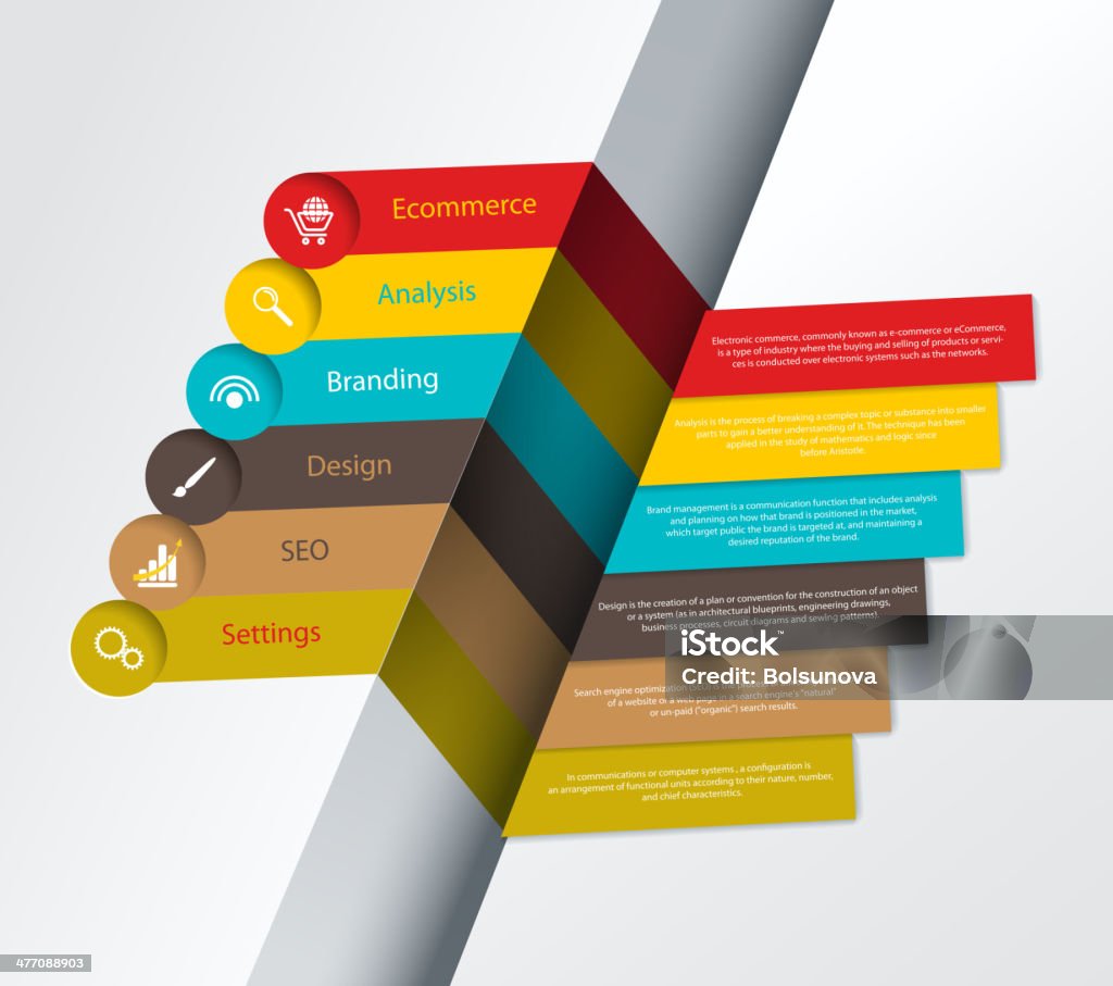 Label Options Arrow Label With Options And Tabs Stock Illustration - Download Image Now ...