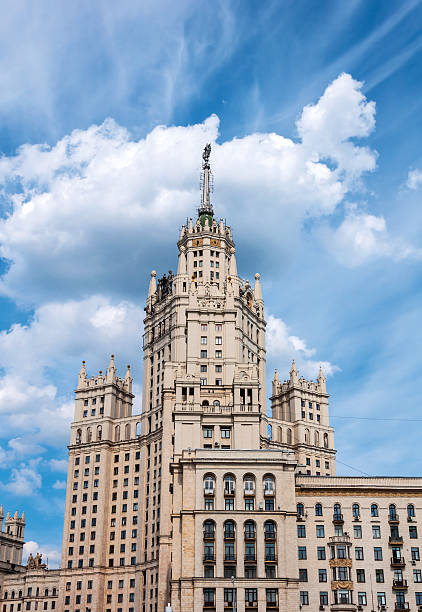 istock Stalin skyscraper on the waterfront in Moscow, Russia 477089097