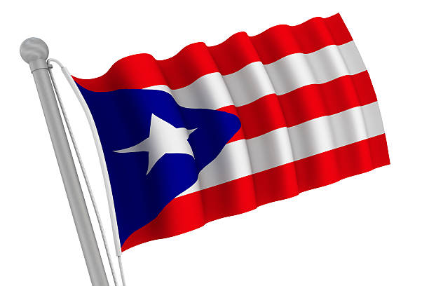 istock Puerto Rico Flag on Pole 477095529