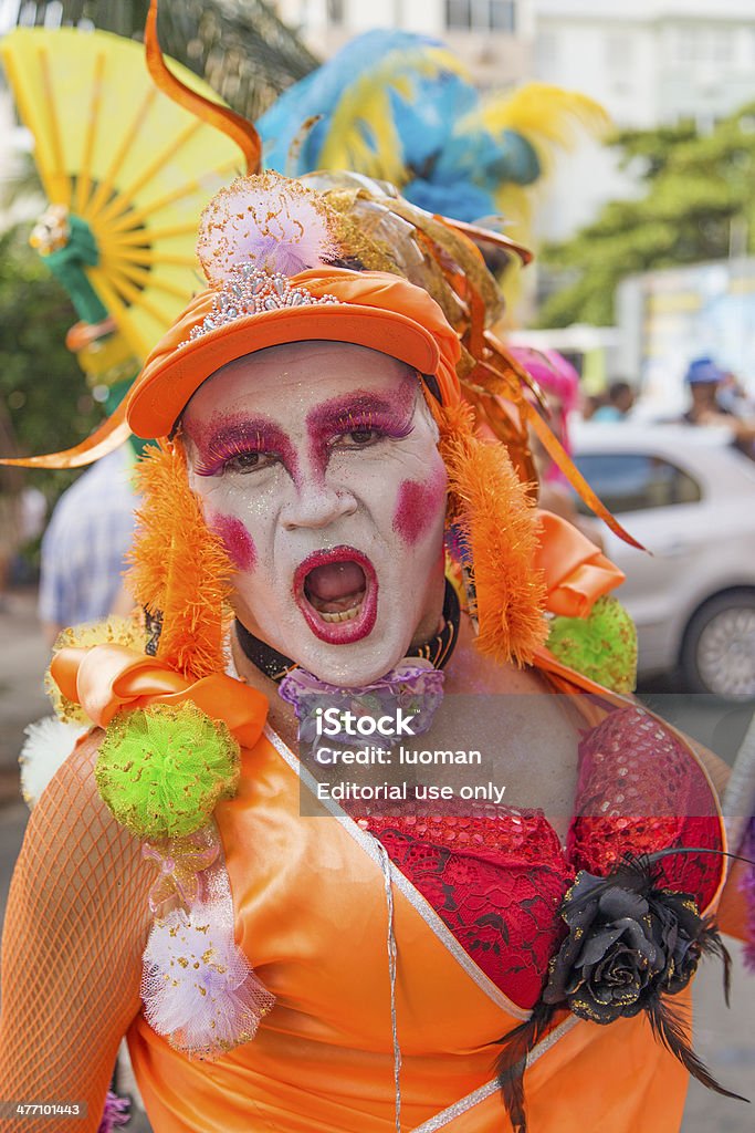 Street 사육제 in Rio - 로열티 프리 Rio Carnival 스톡 사진