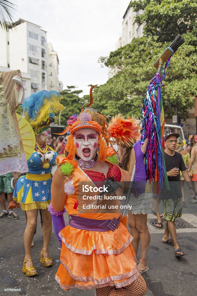 Street 사육제 in Rio - 로열티 프리 Rio Carnival 스톡 사진