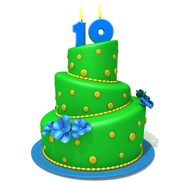 istock Birthday cake with number ten 477104196