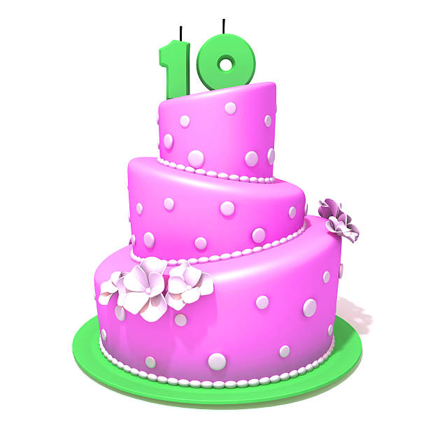 istock Birthday cake with number ten 477104408