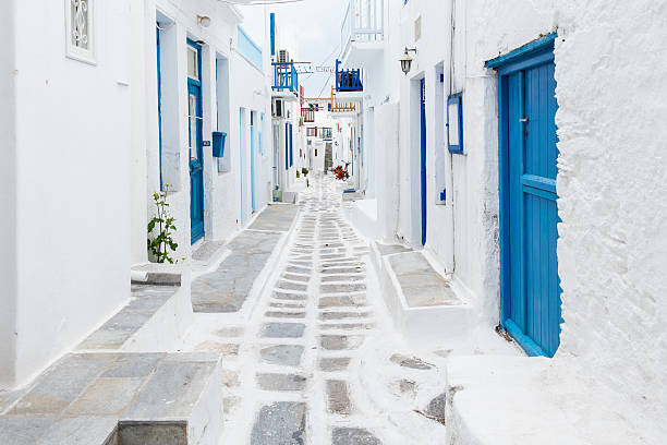 istock Mykonos streetview, Greece 477105070
