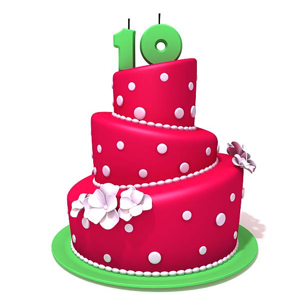 istock Birthday cake with number ten 477105786