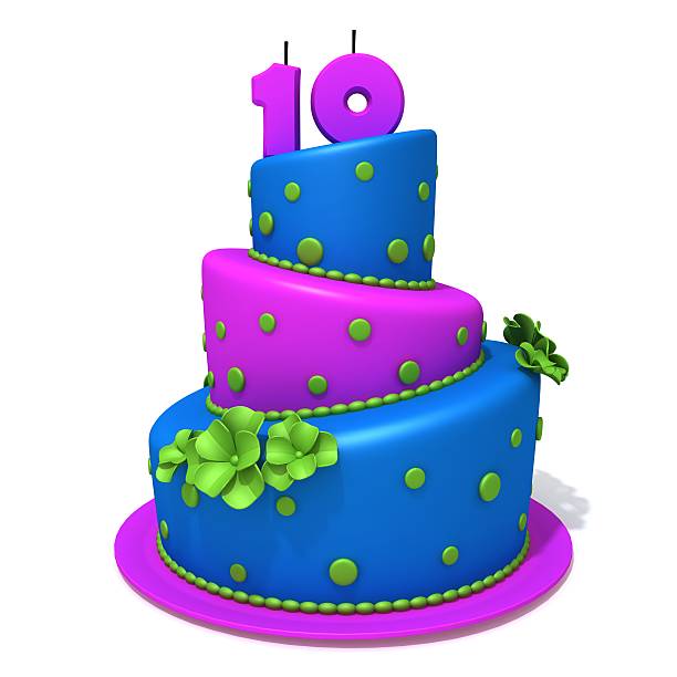 istock Birthday cake with number ten 477105788