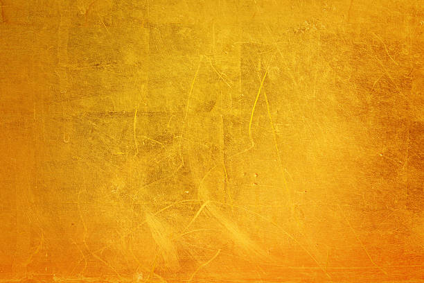 istock Scratches on a metallic gold background. 477105818