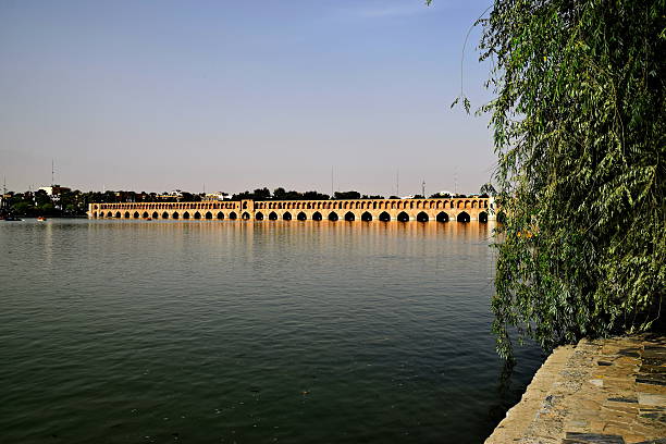 istock View from Siosepol with trees, Sio-se Bridge in Esfahan, Iran 477106614