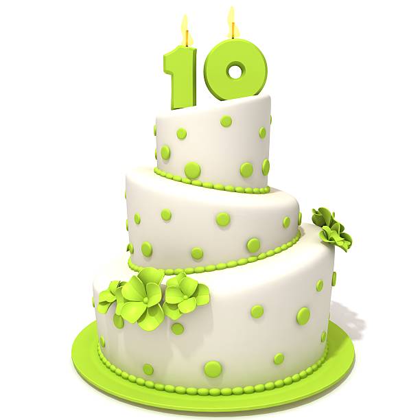 istock Birthday cake with number ten 477109198