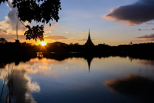 istock Silhouette thai temple 477110760