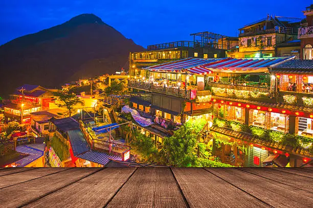 Hillside teahouses of Juifen, Taiwan