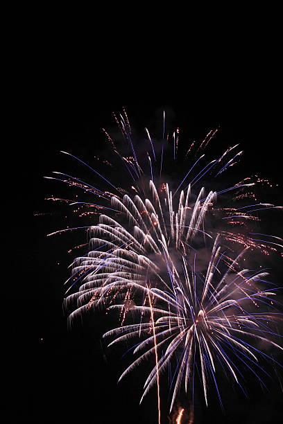istock Japanese traditional fireworks in the night sky 477115173
