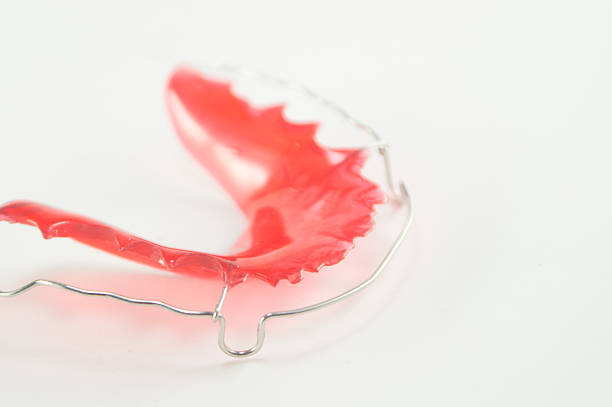 Retainer on white background. stock photo