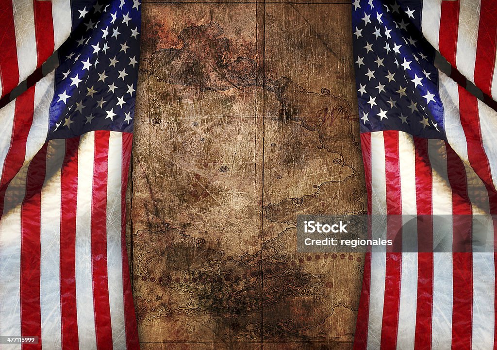 Bandiera americana - Foto stock royalty-free di Bandiera