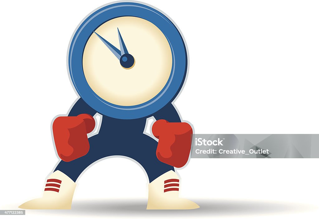 Reloj de combate C - arte vectorial de Antropomórfico libre de derechos