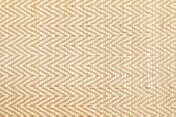 салфетка из соломки фоне - wicker textured bamboo brown стоковые фото и изображения
