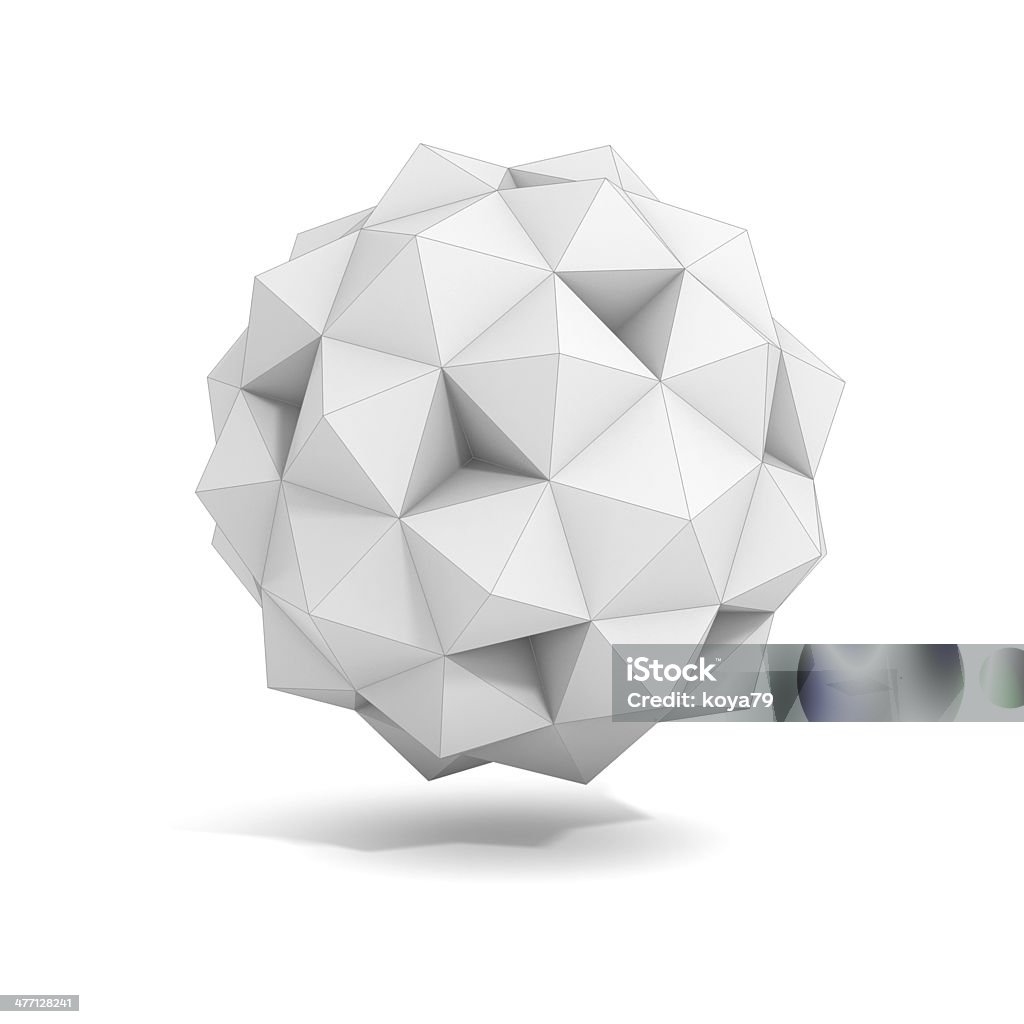 abstract geometric 3d object - polyhedron variation Abstract Stock Photo