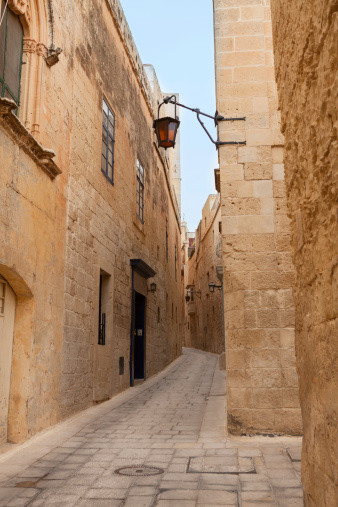 Narrow Street in Mdina on Malta