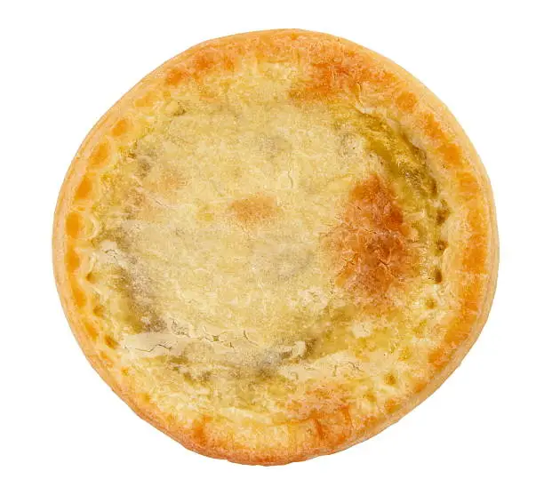 meatpie isolated on the white
