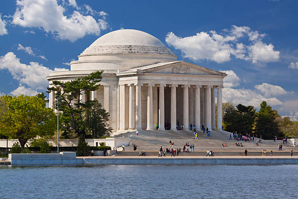 Jefferson Monument, Washington DC stock photo