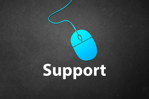 Simple illustration of a Technical support