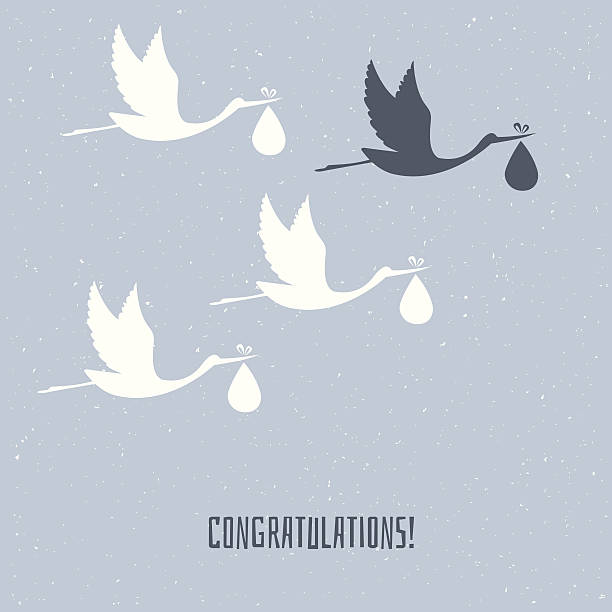 Congratulation for you Vector illustration of Congratulation for you new baby stock illustrations