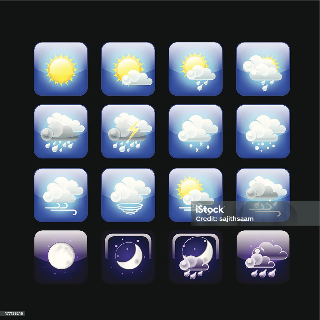 La météo - clipart vectoriel de Météorologie libre de droits