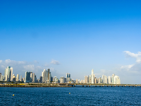 skyline downtown Panama City, Marbella and Bella Vista neighborhoods
