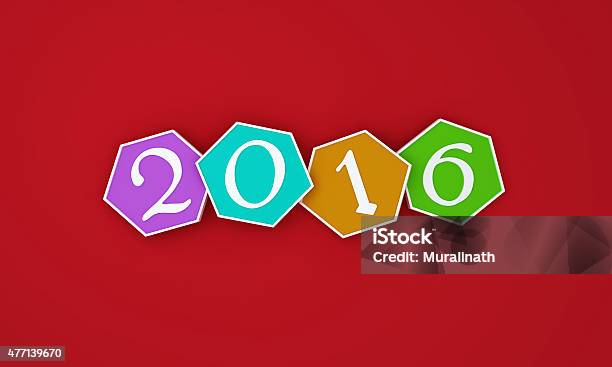 New Year 2016 Stock Photo - Download Image Now - 2015, 2016, Calendar Date