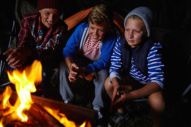 istock Nice and toasty around the campfire 477140188