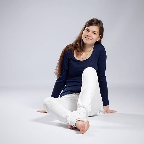 istock Young long-haired woman with natural beauty 477143565